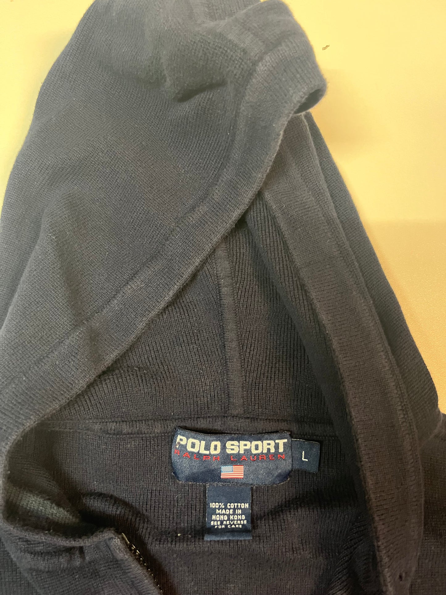 Vintage Polo Sport Hoodie L 4283