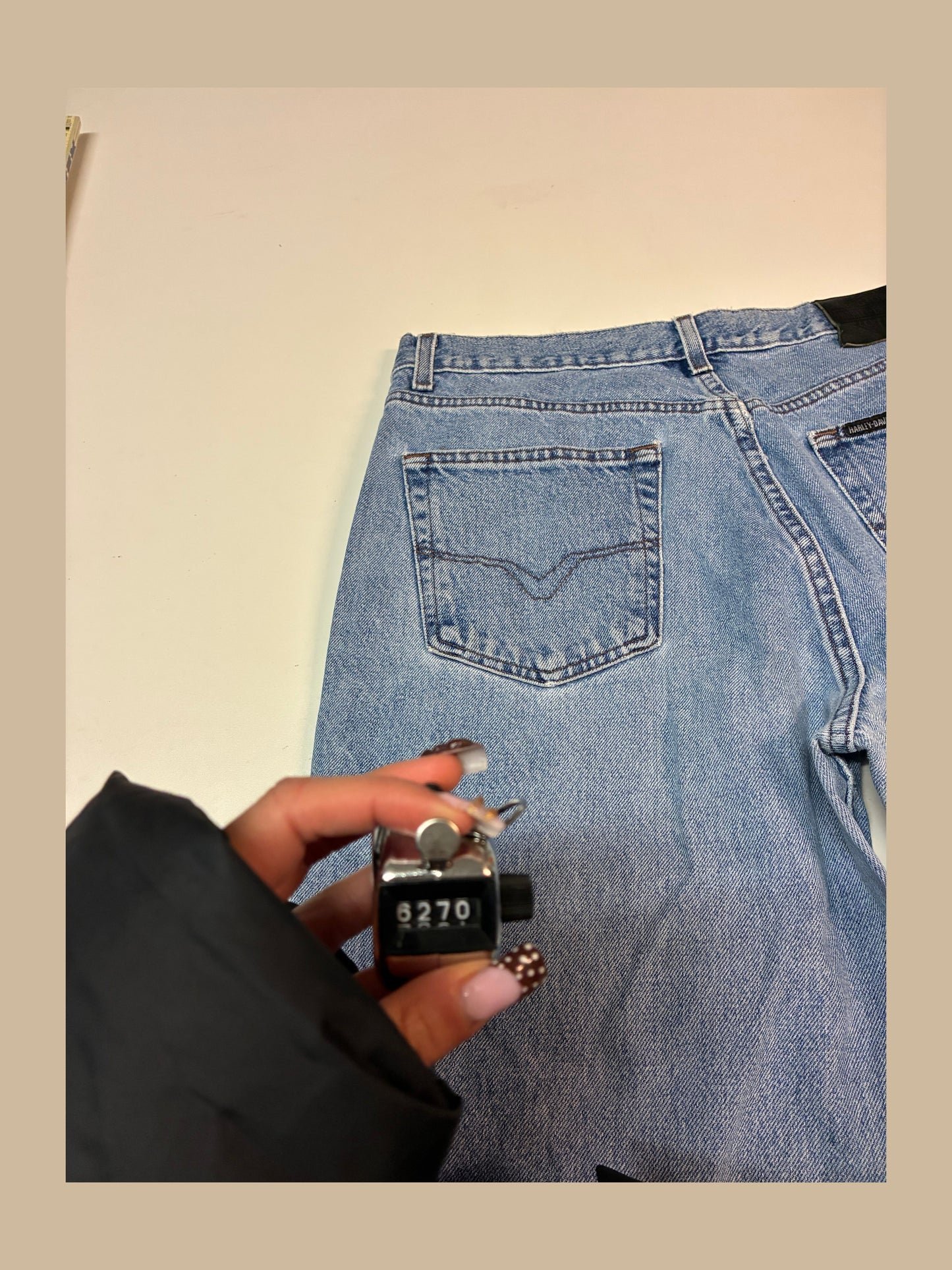 Vintage Harley Davidson Jeans baggy 34/34 XL 6270