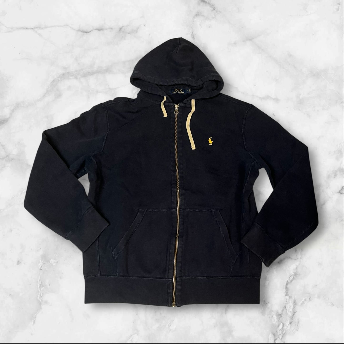 Polo Ralph lauren vintage zipper Navy L 4235