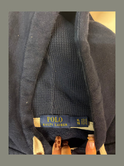Vintage Polo Ralph Lauren Hoodie navy XL fit S 6091