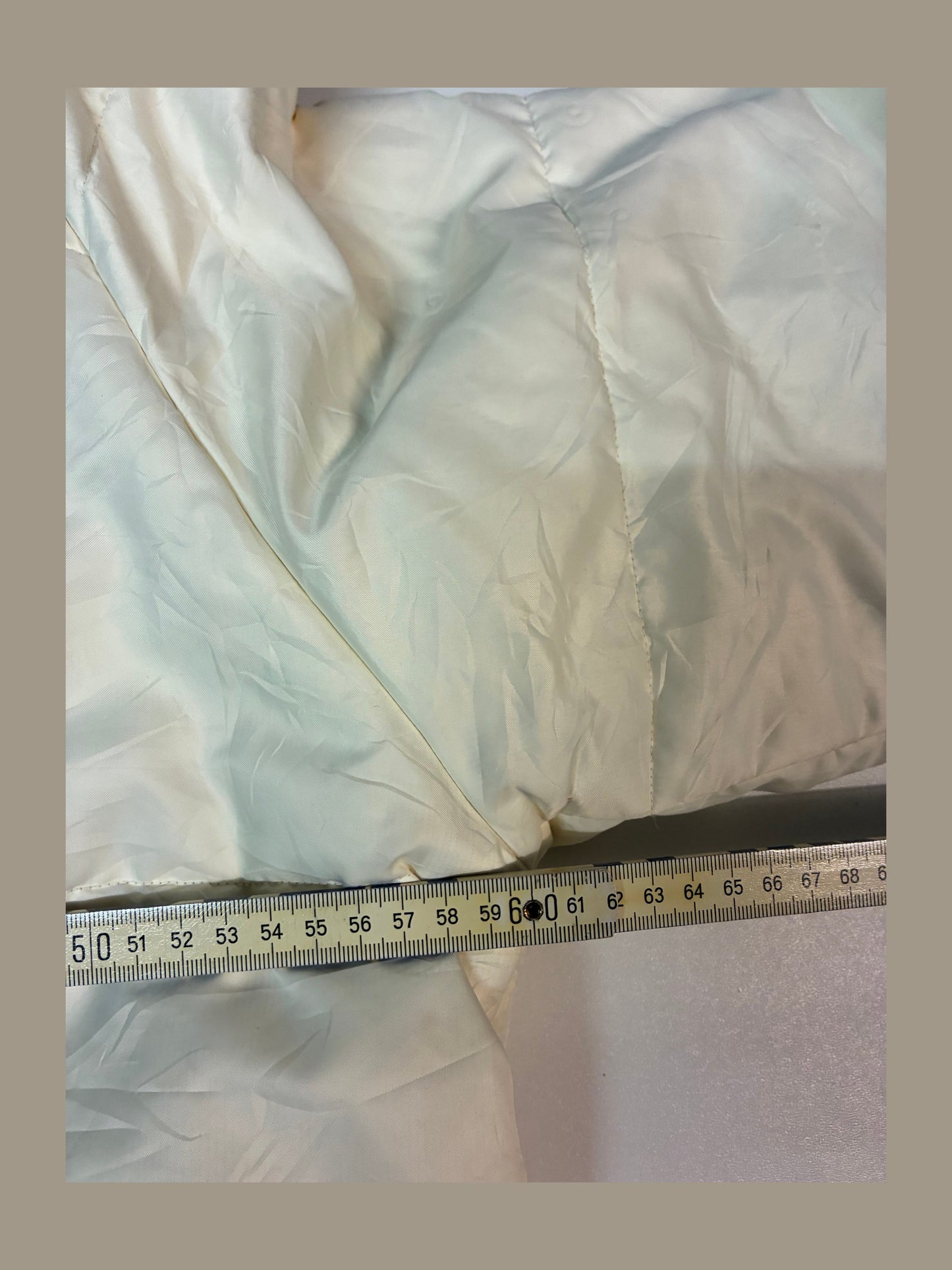 Vintage Tommy Hilfiger Winterjacke cremefarben L 6290