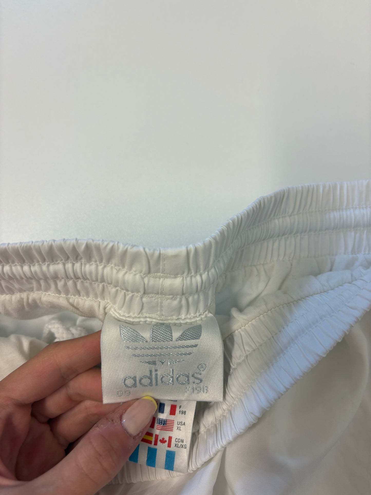 Adidas Vintage Trackpants Xl Reißverschluss linke Hosentasche klemmt 7351