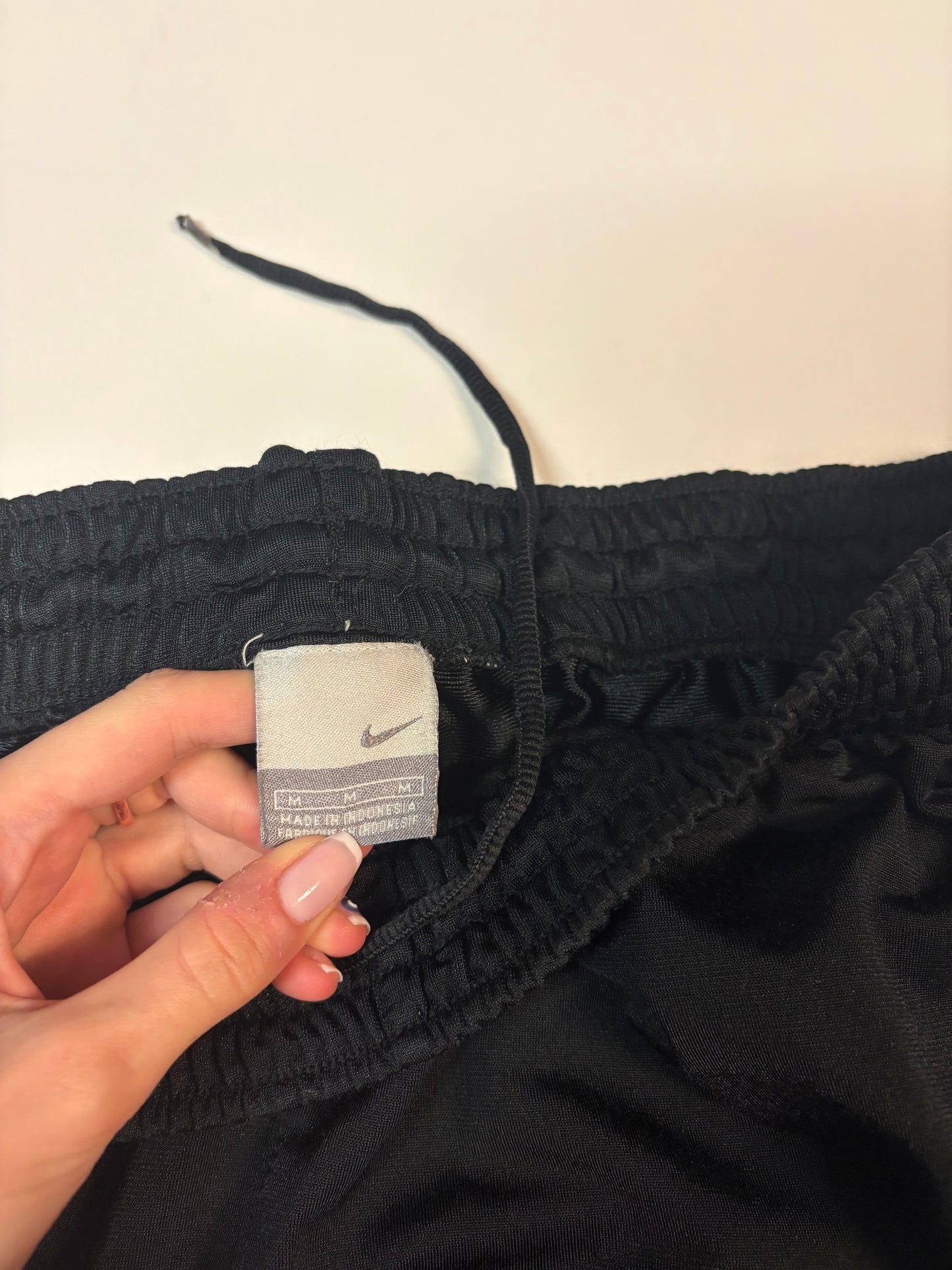 Nike Vintage Trackpants M Reißverschluss am linken Bein kaputt baggy 6492