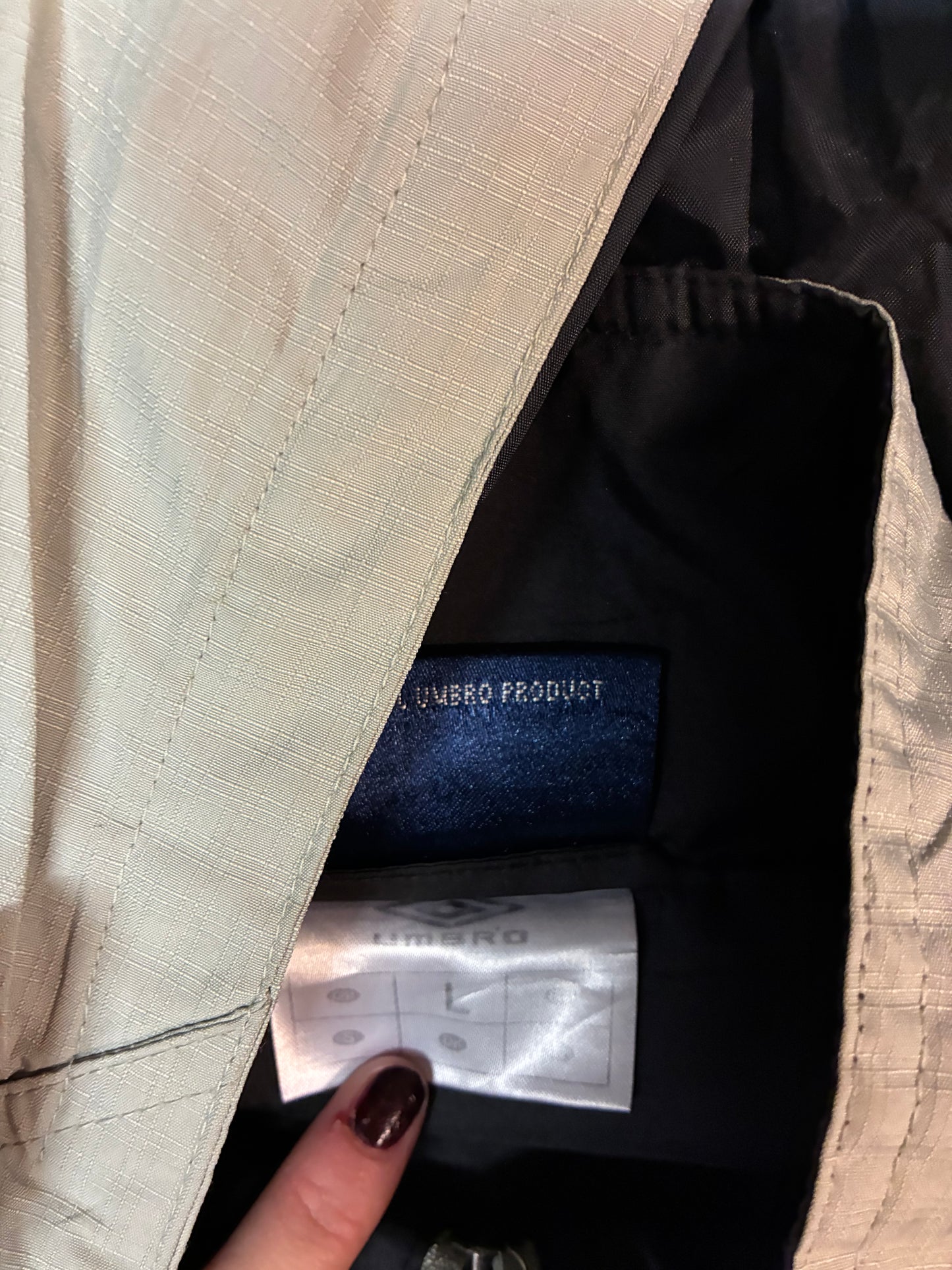 Vintage Umbro Regenjacke gefüttert L fit XL 5922