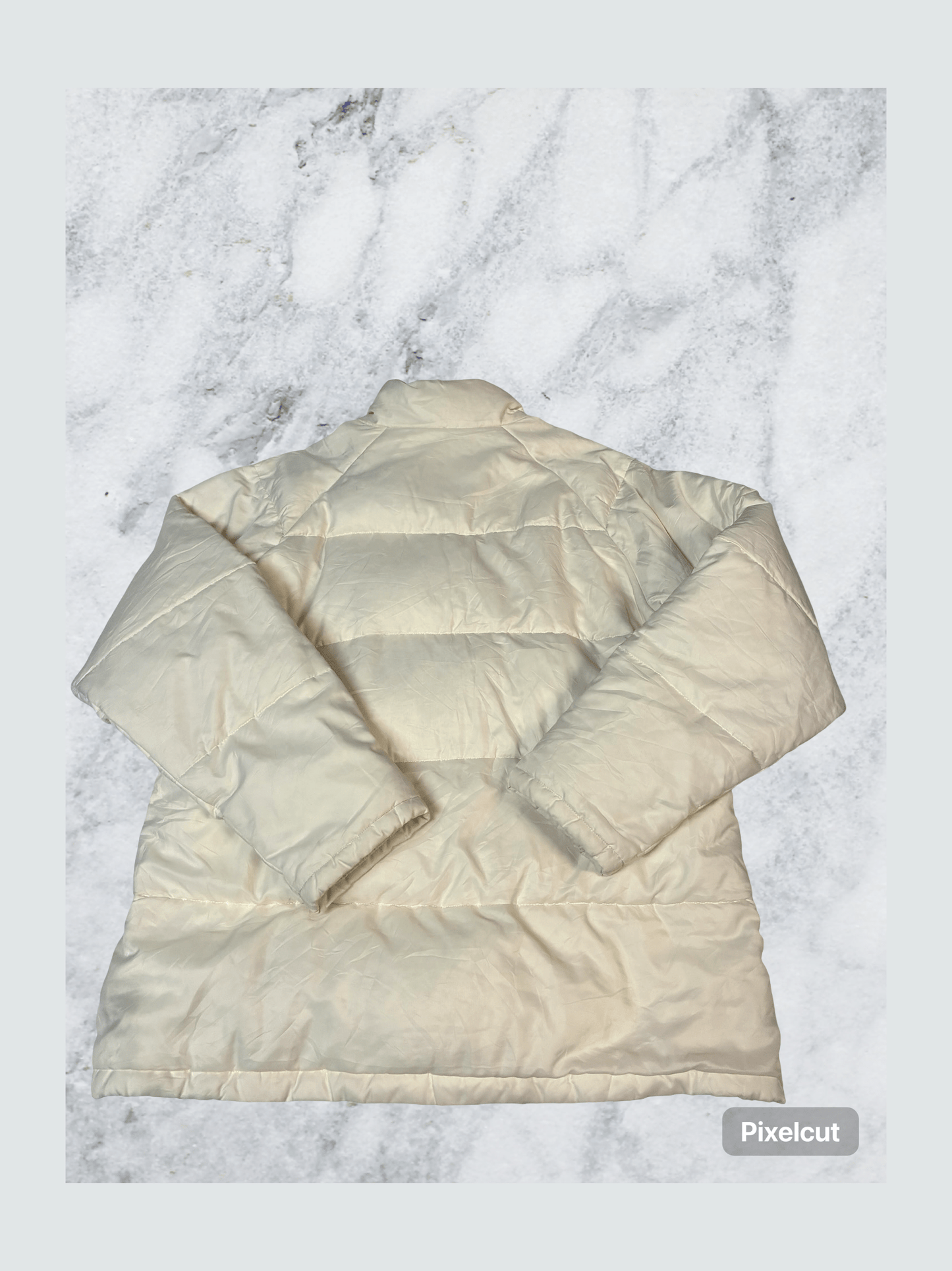 Vintage Tommy Hilfiger Winterjacke cremefarben L 6290