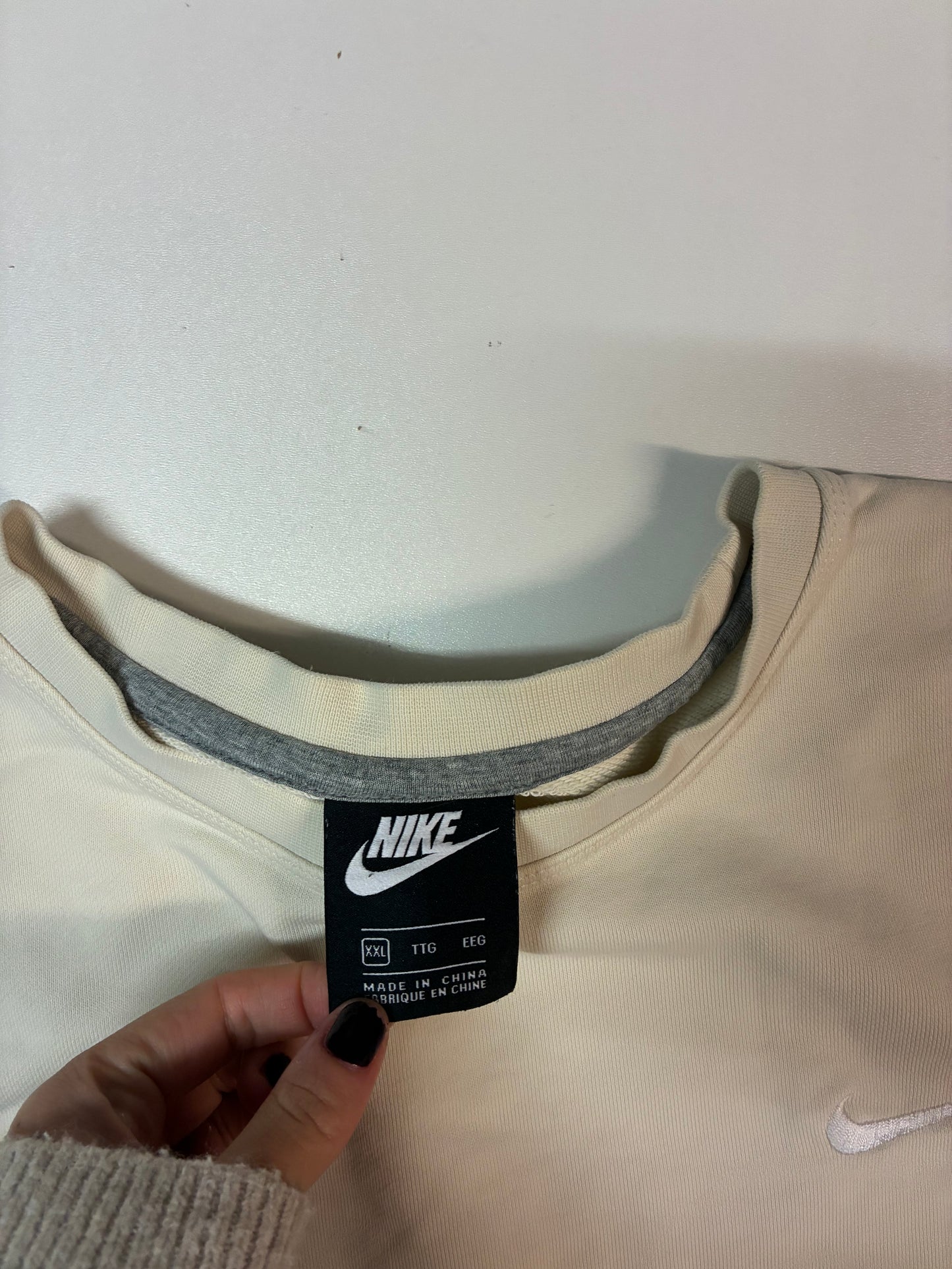 Vintage Nike Sweatshirt beige XXL fit M 5999