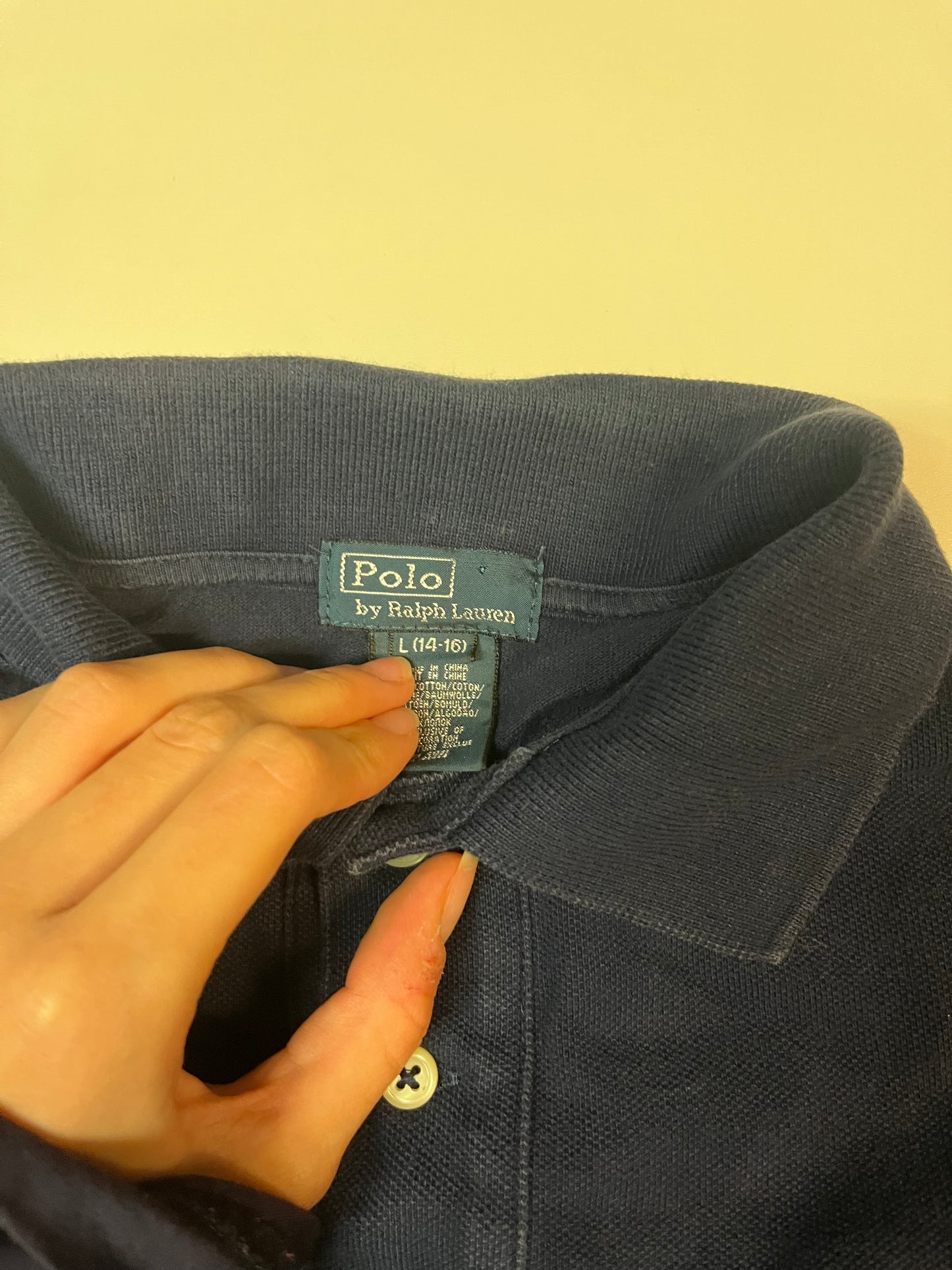 Polo Ralph Lauren Vintage Poloshirt Langarm Kids xl 5171