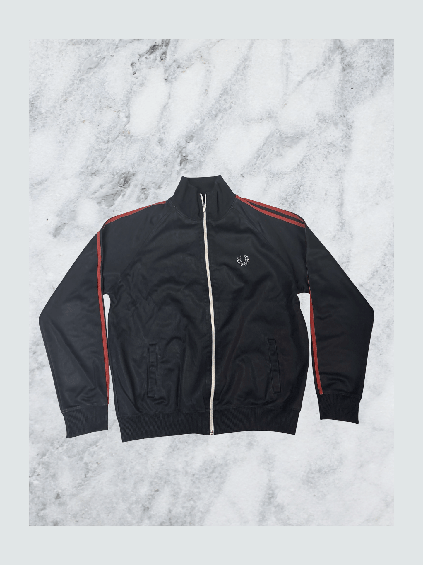 Fred Perry Vintage Trackjacket schwarz L 6141