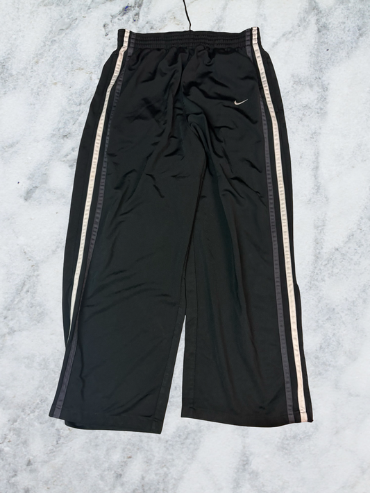 Nike Vintage Trackpants M Reißverschluss am linken Bein kaputt baggy 6492