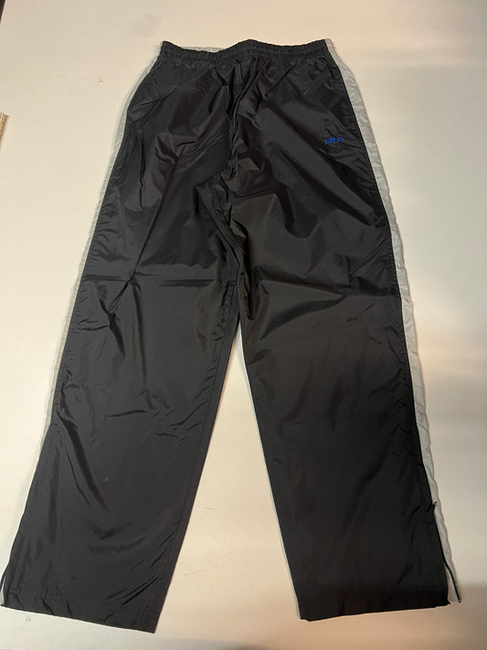Fila Vintage Trackpants Baggy Grey Stripes L 332