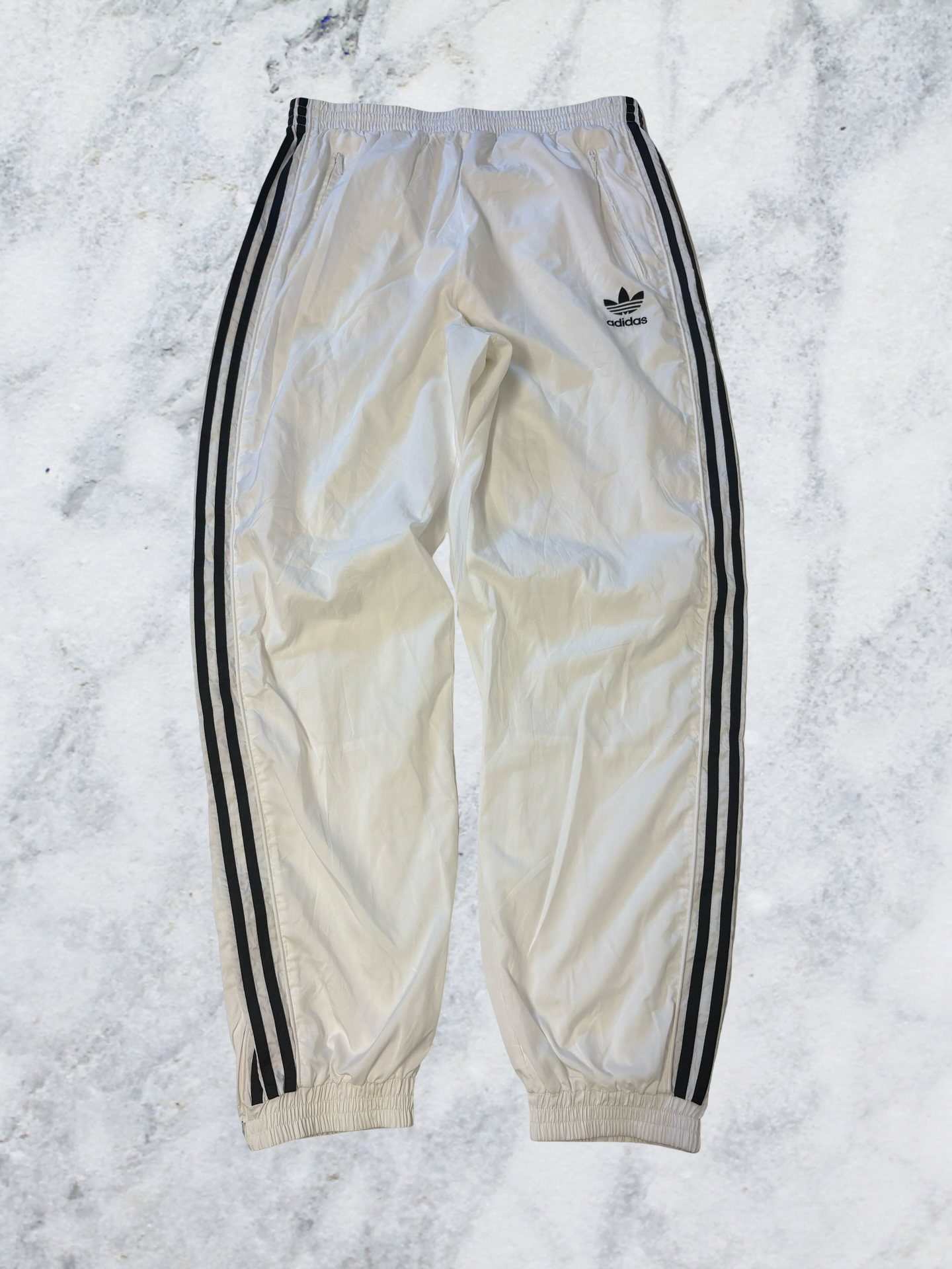 Adidas Vintage Trackpants Xl Reißverschluss linke Hosentasche klemmt 7351