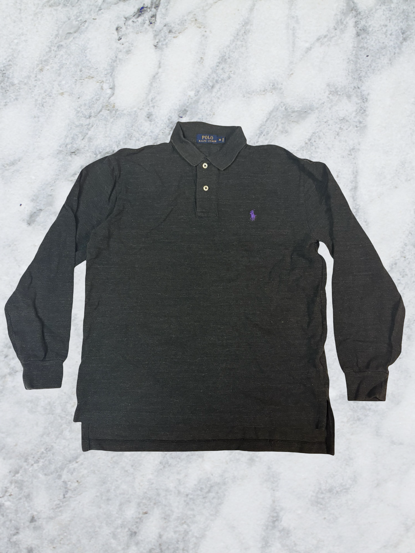 Polo Ralph Lauren Vintage Langarm Poloshirt M 5809