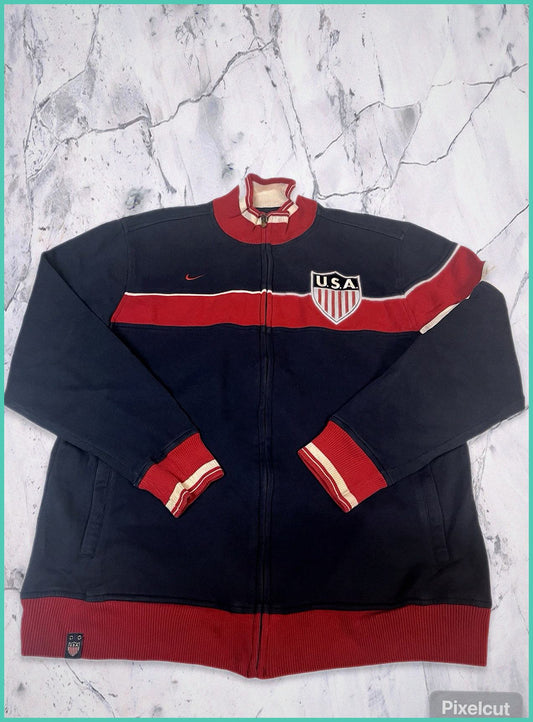 Vintage Nike USA Sweatjacke XL 5-7-6-6