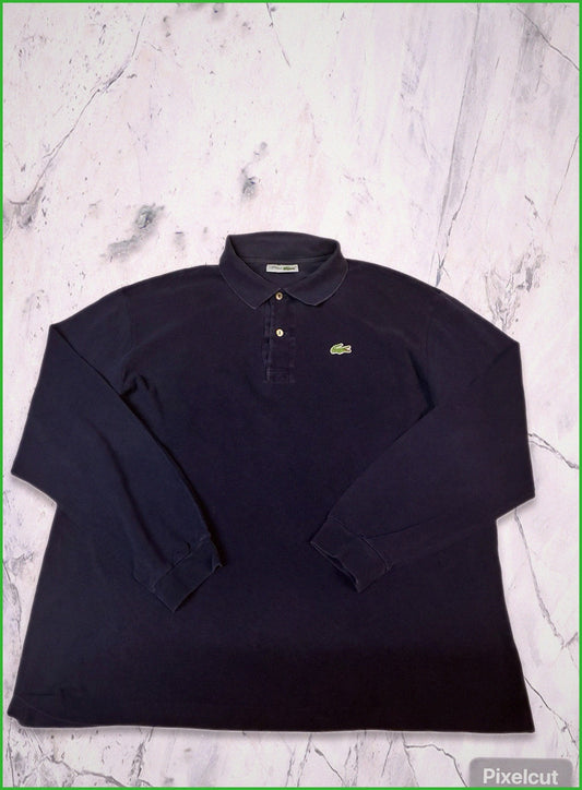 Vintage Lacoste Sweatshirt M Navy 6-0-7-2