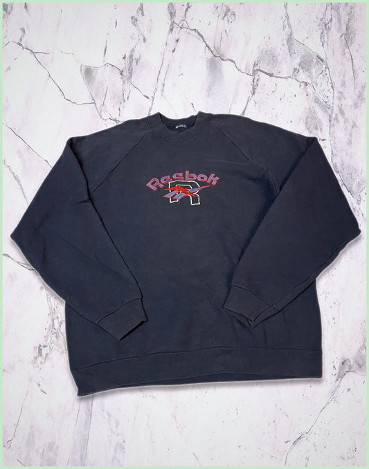 Reebok Vintage Sweatshirt Gestickt M 5-8-9-4