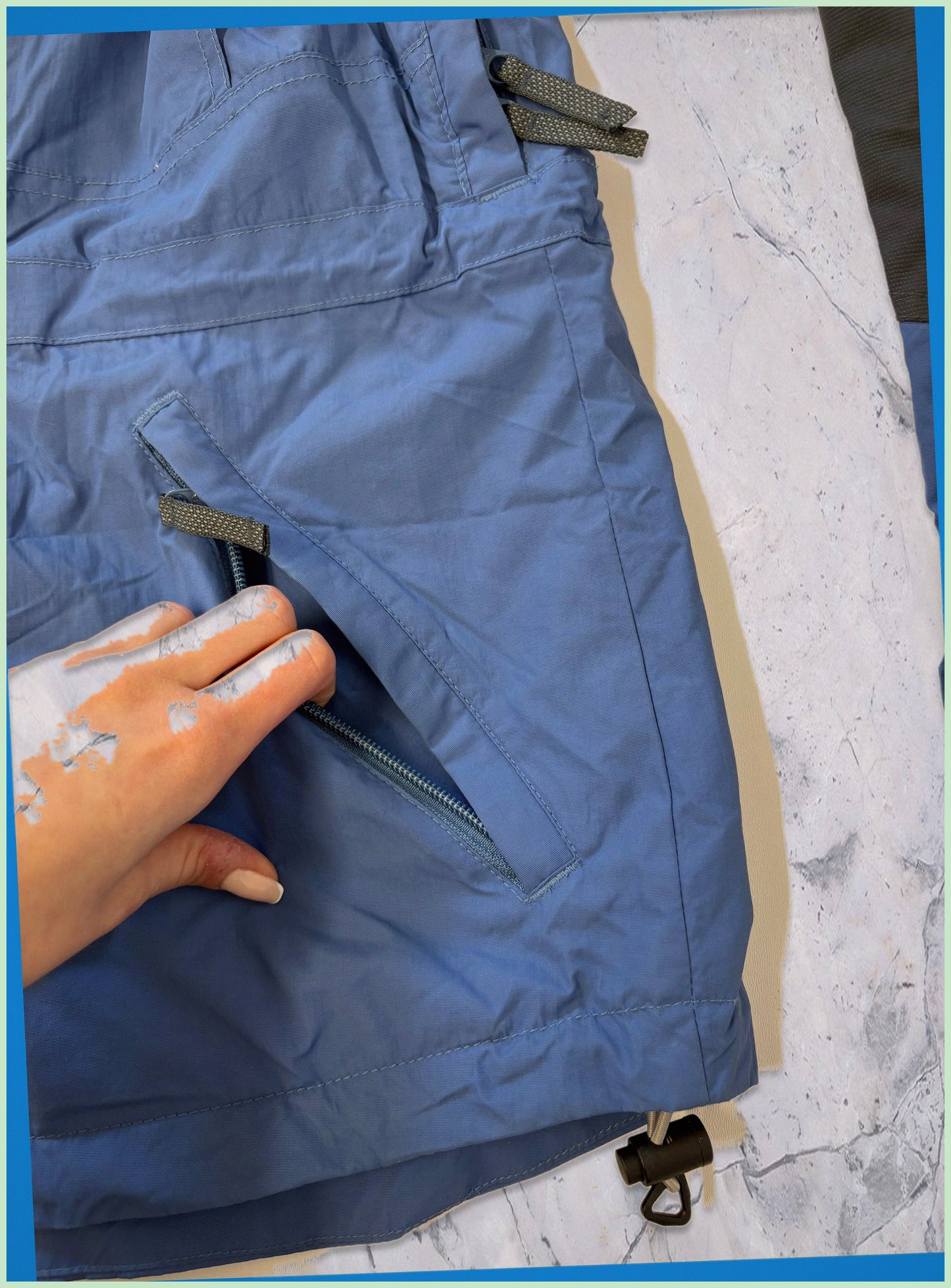 Columbia Vintage Jacke Damen L blau 2 in 1 möglich 7-270