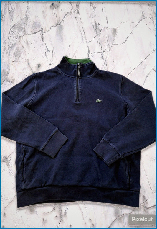 Vintage Lacoste Pullover mit Reißverschluss XXXL fit S 6 773
