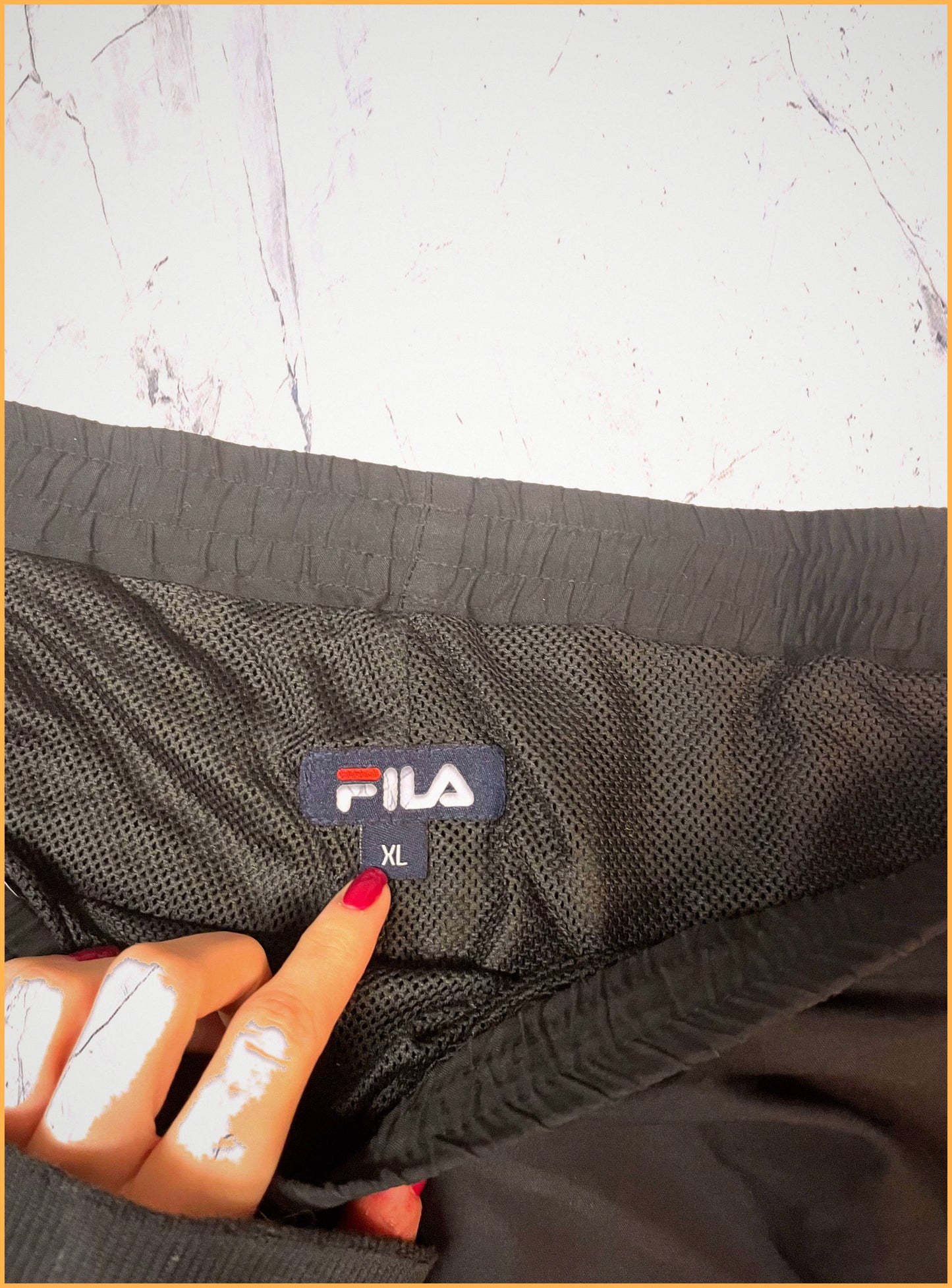 Fila Vintage Trackpants xl baggy ohne Seil 53 45