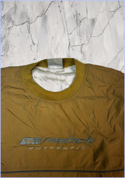 Vintage Reebok Sweatshirt aus Regenjacken Stoff S fit M 5 9 3 0