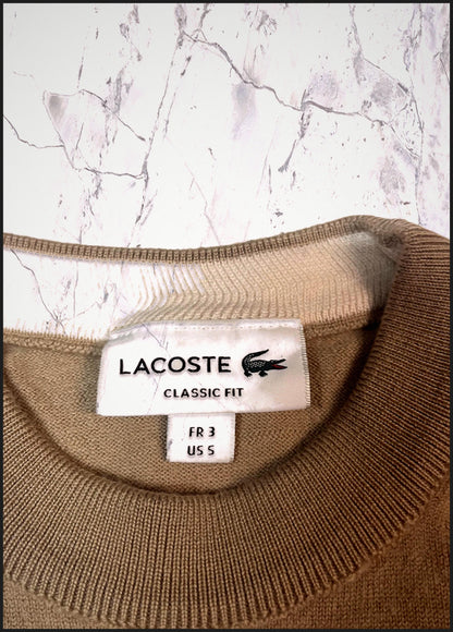 Lacoste Vintage Pullover 100% Wolle Xs 4-902