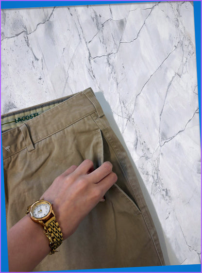 Lacoste Vintage Hose xl Beige 7 2 7 6