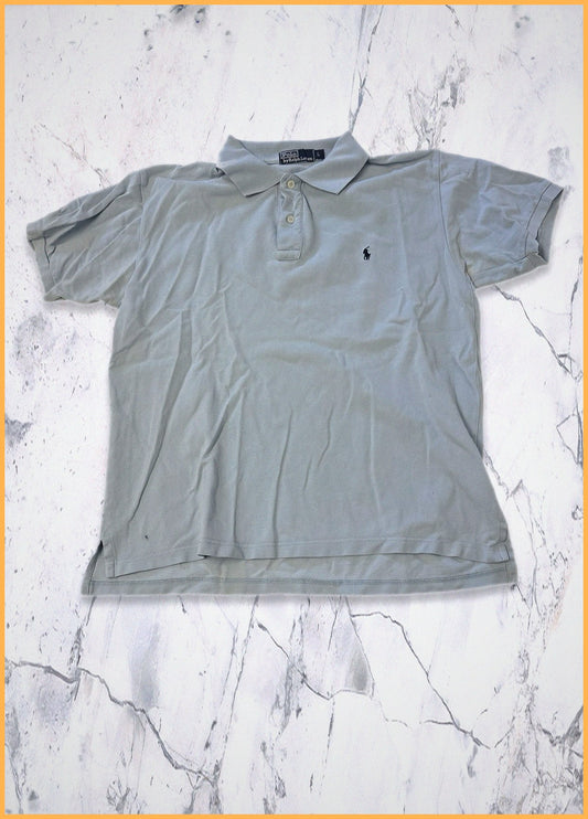 Polo Ralph Lauren Vintage Poloshirt L babyblau 7-285