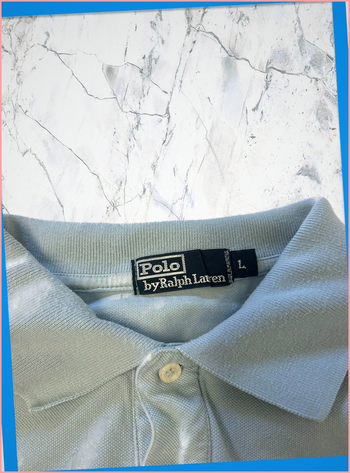 Polo Ralph Lauren Vintage Poloshirt L babyblau 7-285
